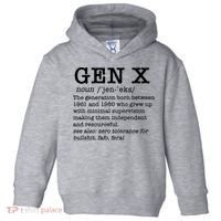 Gen X Funny Dictionary Generation Xer We DonT Care Meme Toddler Hoodie thumb 0