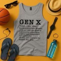 Gen X Funny Dictionary Generation Xer We DonT Care Meme Tank Top thumb 4