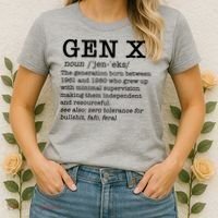 Gen X Funny Dictionary Generation Xer We DonT Care Meme Women's T-Shirt thumb 2