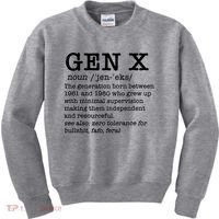 Gen X Funny Dictionary Generation Xer We DonT Care Meme Kids Sweatshirt thumb 0