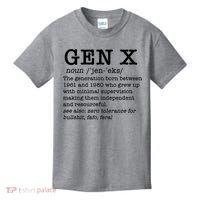 Gen X Funny Dictionary Generation Xer We DonT Care Meme Kids T-Shirt thumb 0