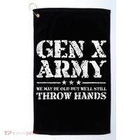 Gen X Gen Xer Generation X Throw Hands Golf Towel thumb 0