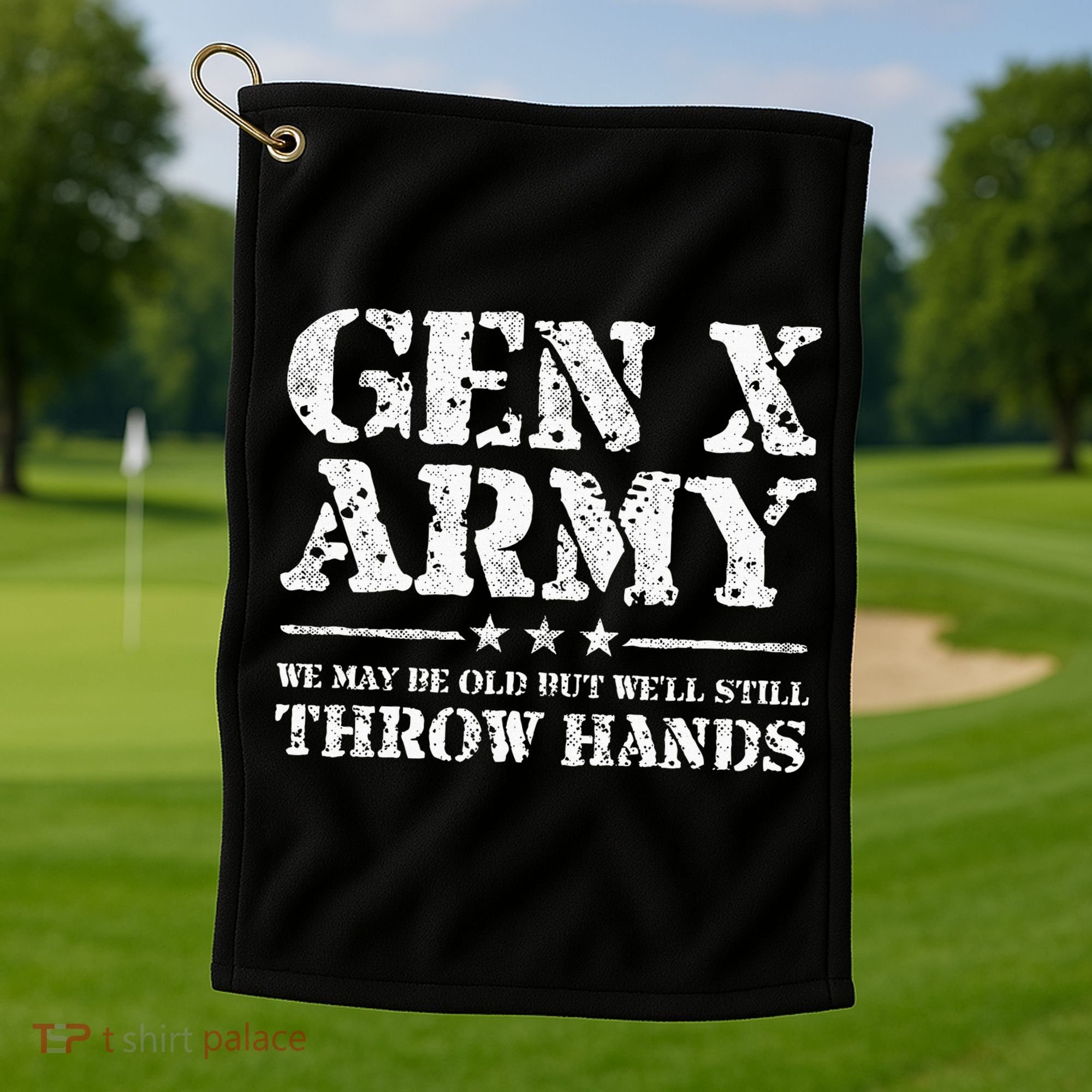 Gen X Gen Xer Generation X Throw Hands Golf Towel
