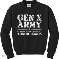 Gen X Gen Xer Generation X Throw Hands Kids Sweatshirt thumb 0