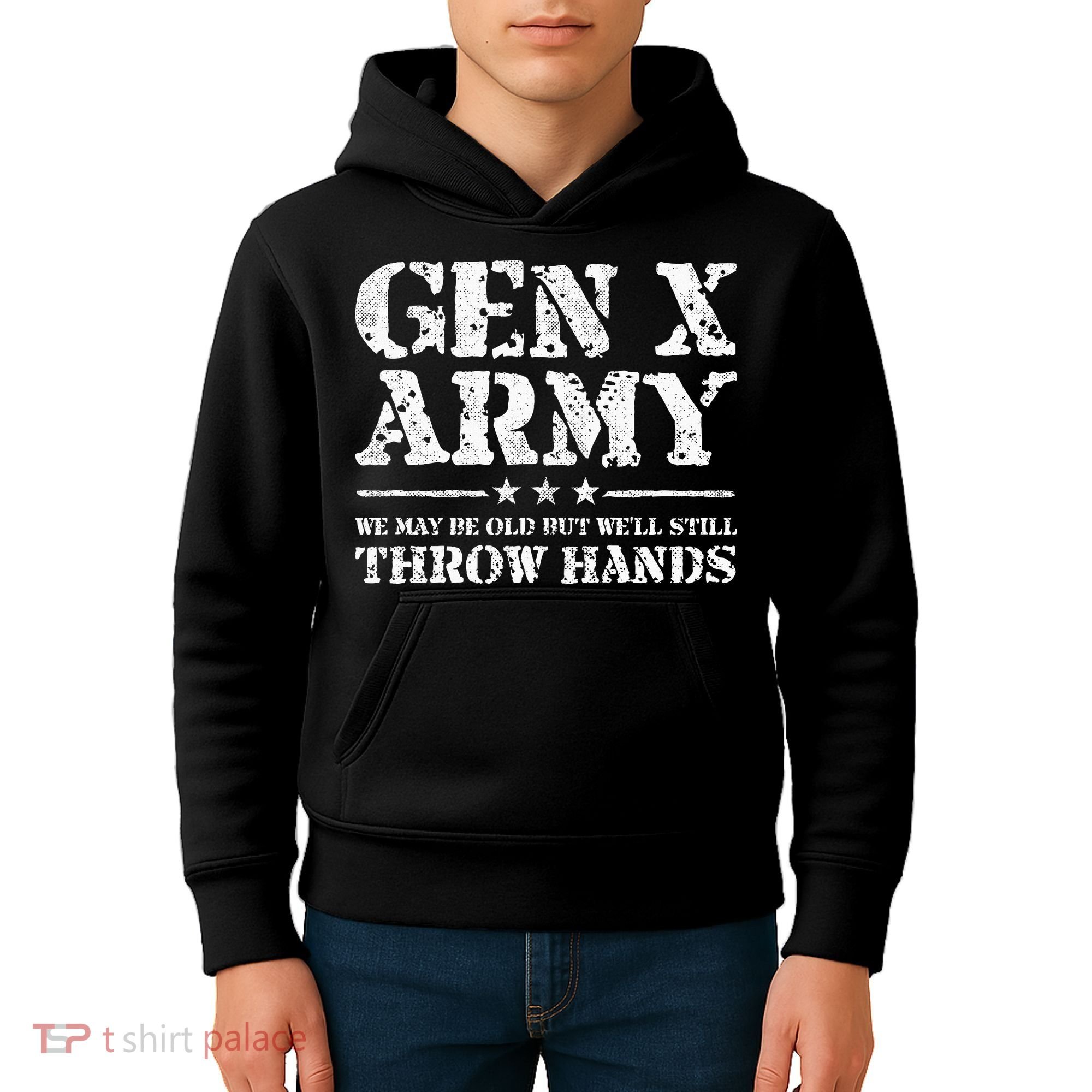 Gen X Gen Xer Generation X Throw Hands Kids Hoodie