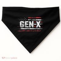 Generation X Gen Xer Gen X American Flag Gen X USA-Made Doggie Bandana thumb 0