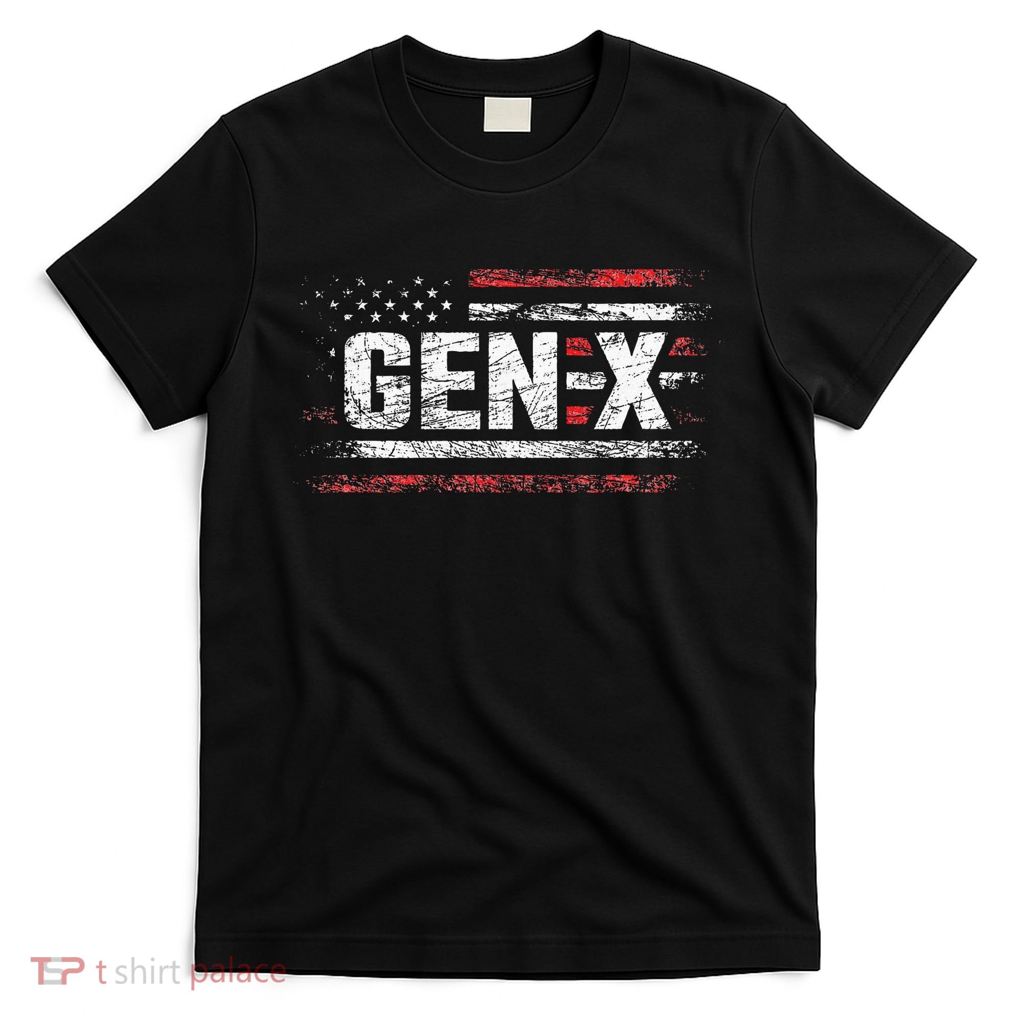 Generation X Gen Xer Gen X American Flag Gen X T-Shirt