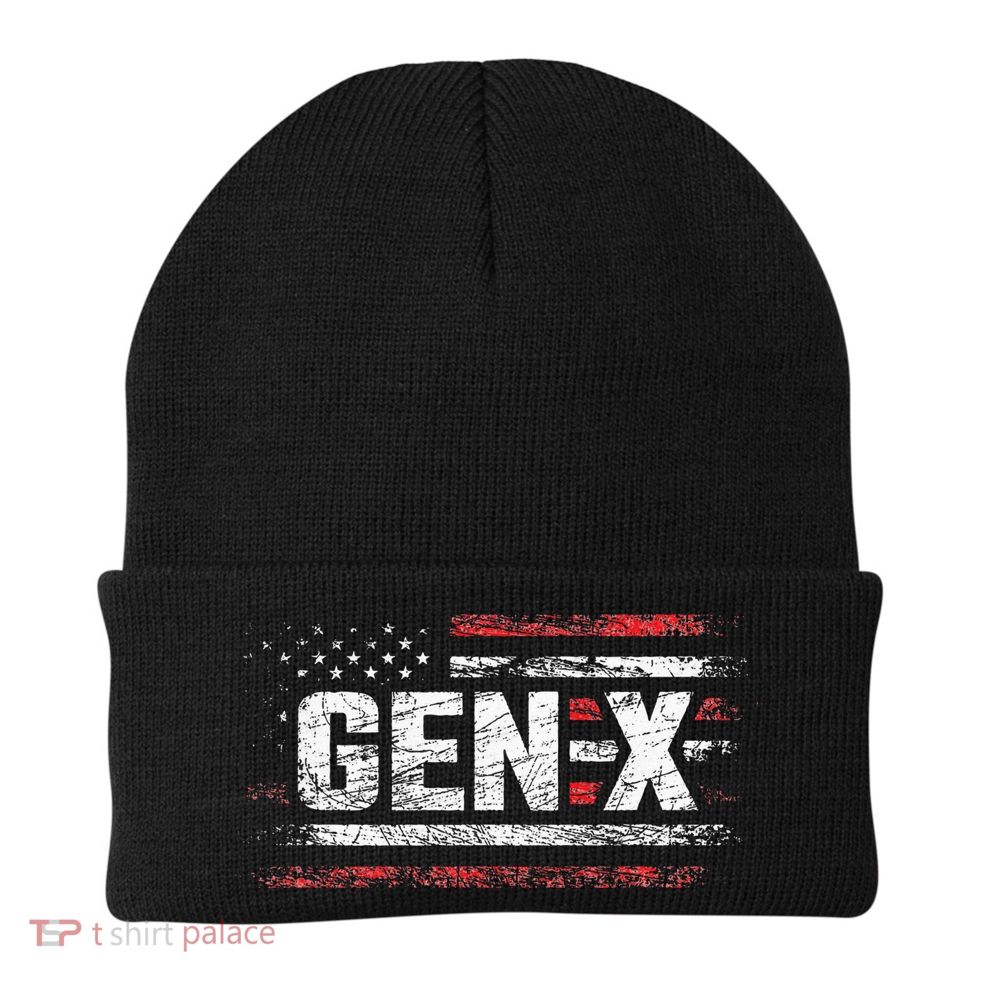 Generation X Gen Xer Gen X American Flag Gen X Beanie