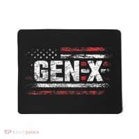 Generation X Gen Xer Gen X American Flag Gen X Mousepad thumb 0