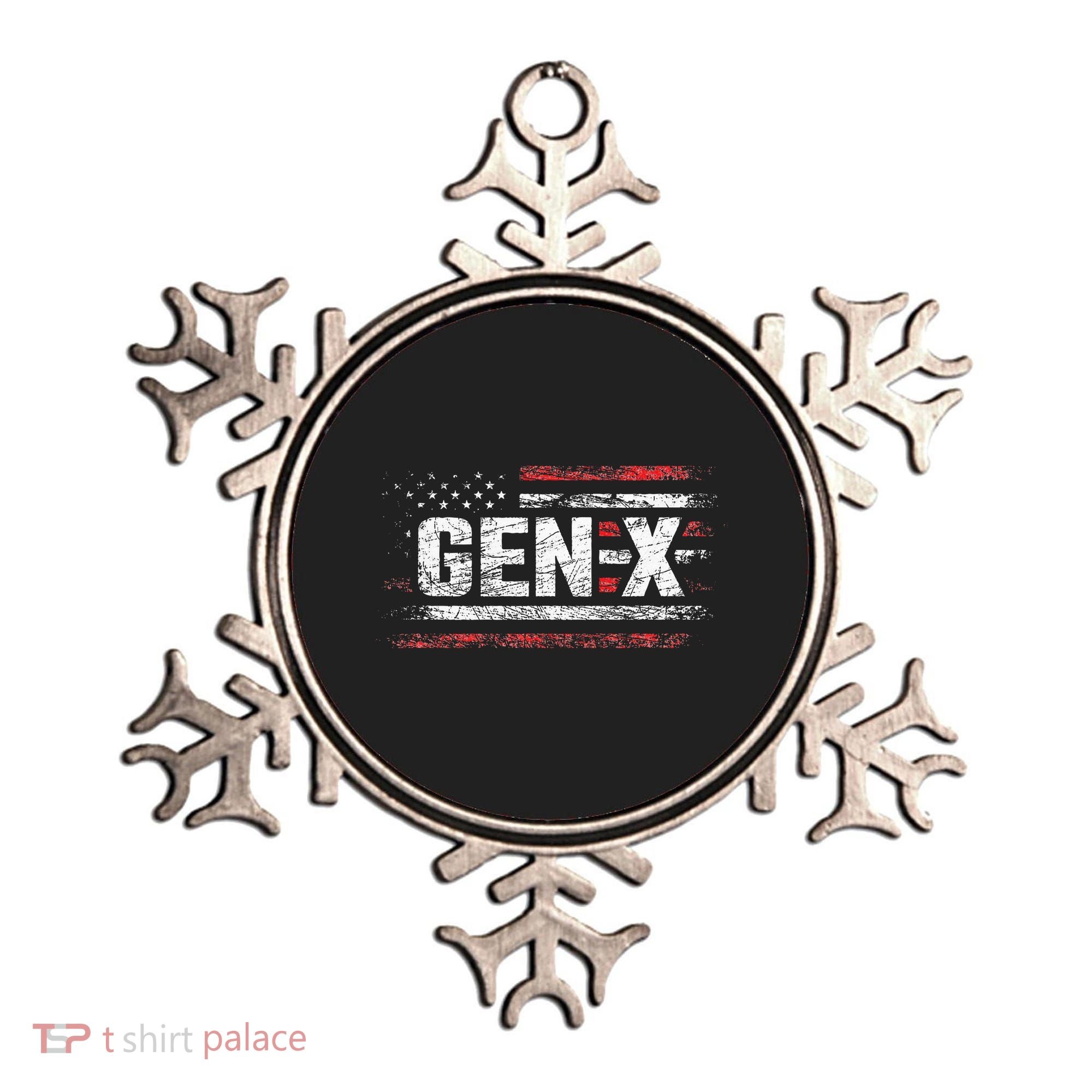 Generation X Gen Xer Gen X American Flag Gen X Ornament