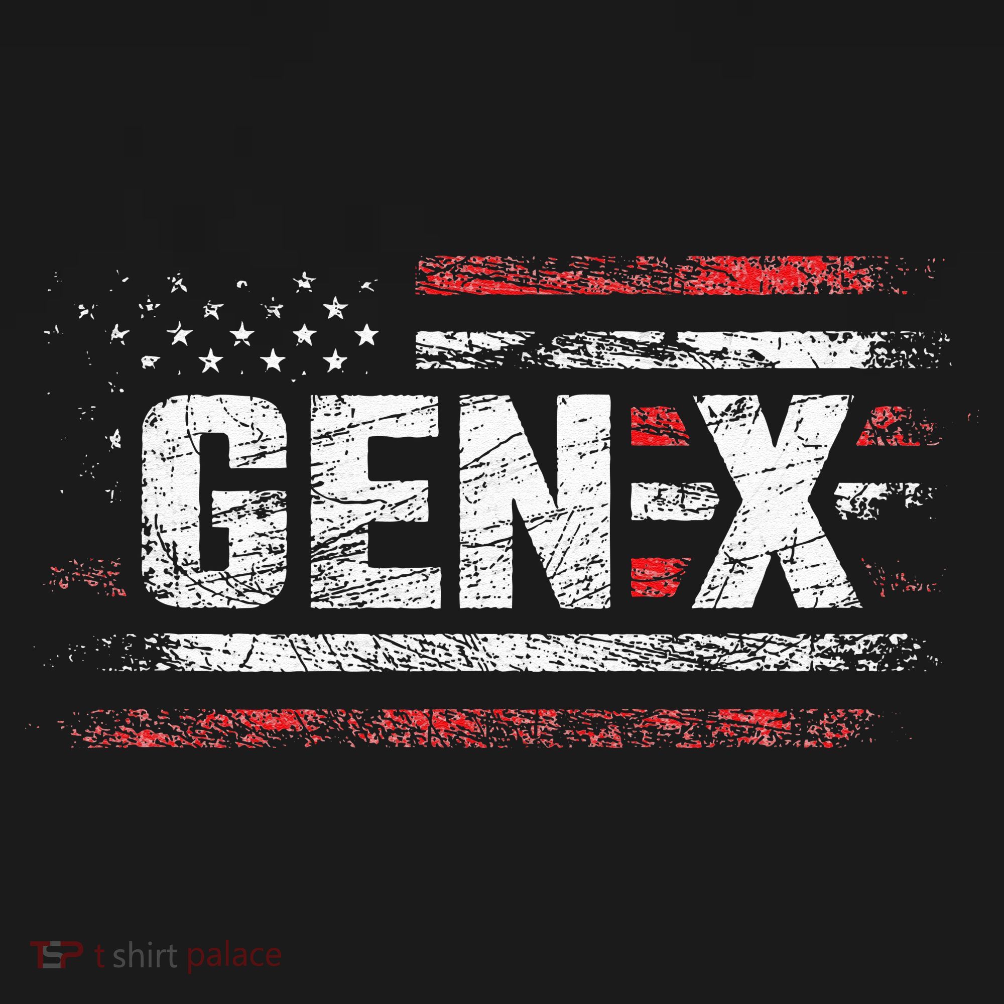 Generation X Gen Xer Gen X American Flag Gen X Women's Tank Top
