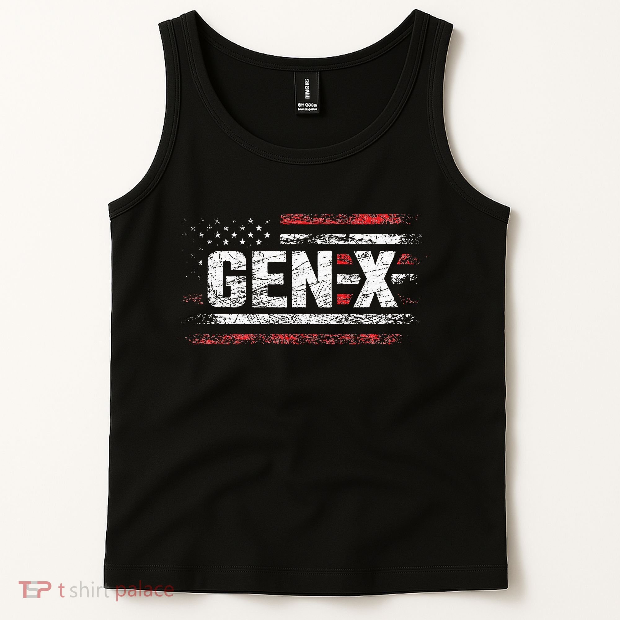 Generation X Gen Xer Gen X American Flag Gen X Tank Top