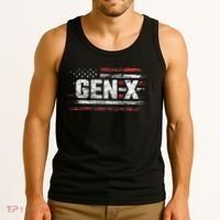 Generation X Gen Xer Gen X American Flag Gen X Tank Top thumb 3