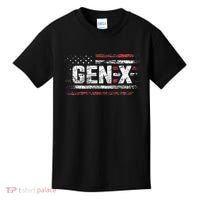 Generation X Gen Xer Gen X American Flag Gen X Kids T-Shirt thumb 0