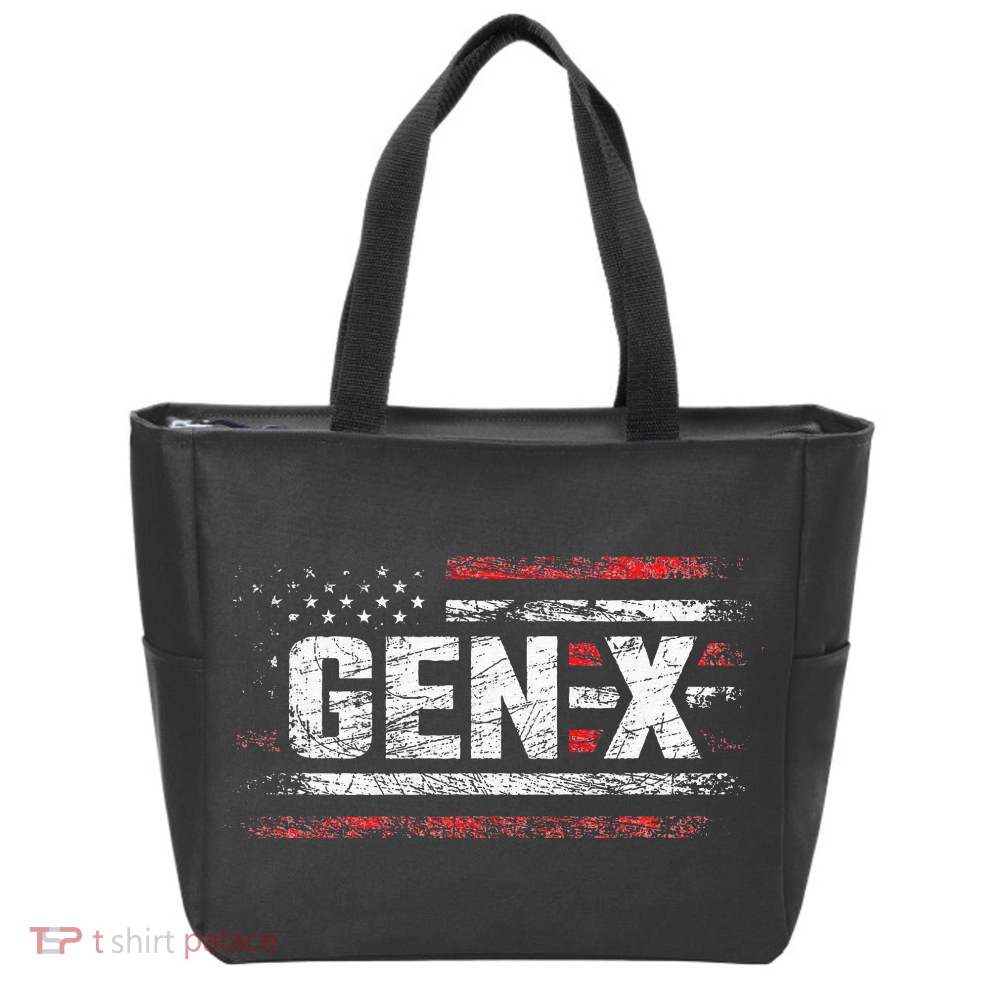 Generation X Gen Xer Gen X American Flag Gen X Tote Bag