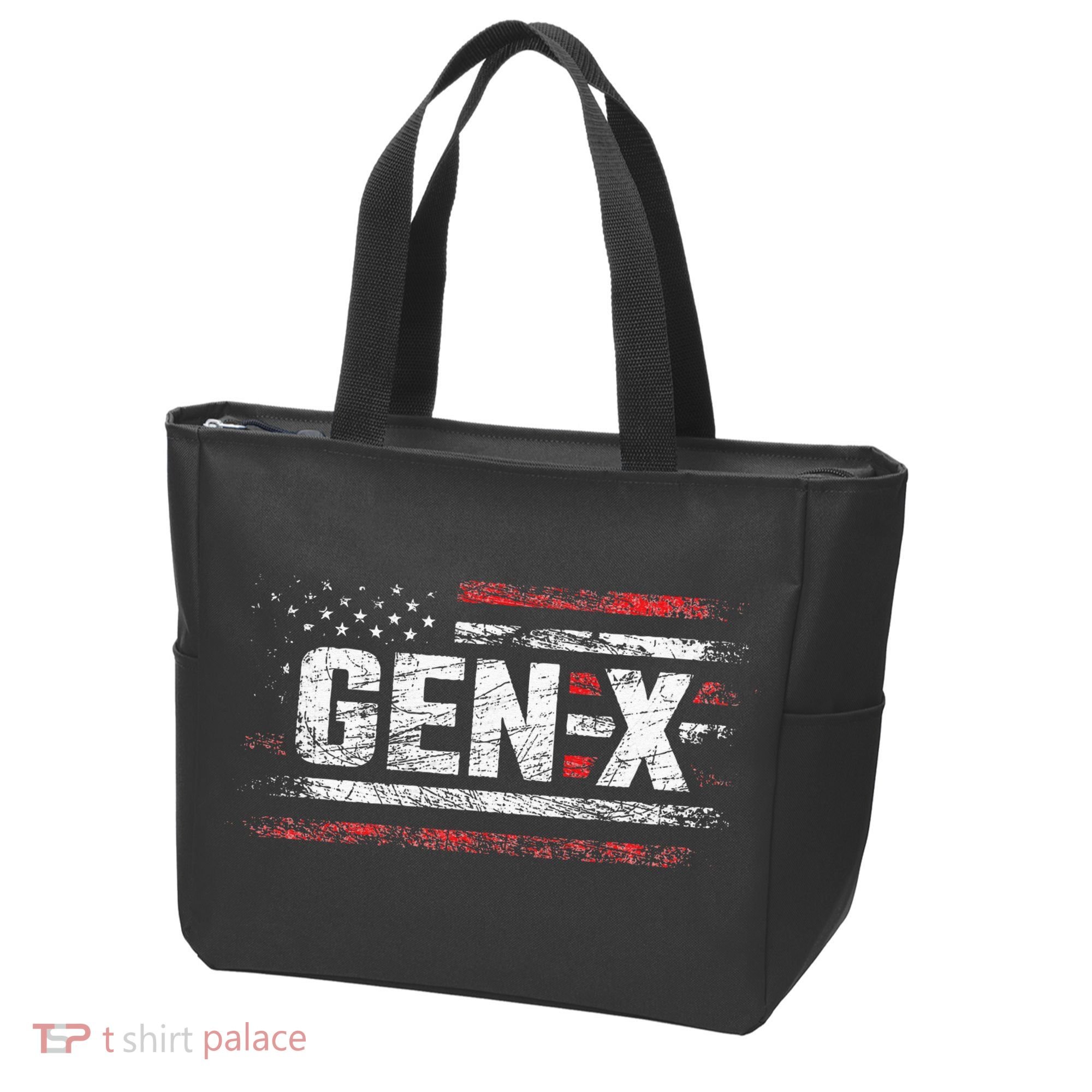 Generation X Gen Xer Gen X American Flag Gen X Tote Bag