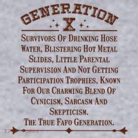 Gen X Generation X Raised On Hose Water And Neglect Nostalgia Women's Sweatshirt thumb 2