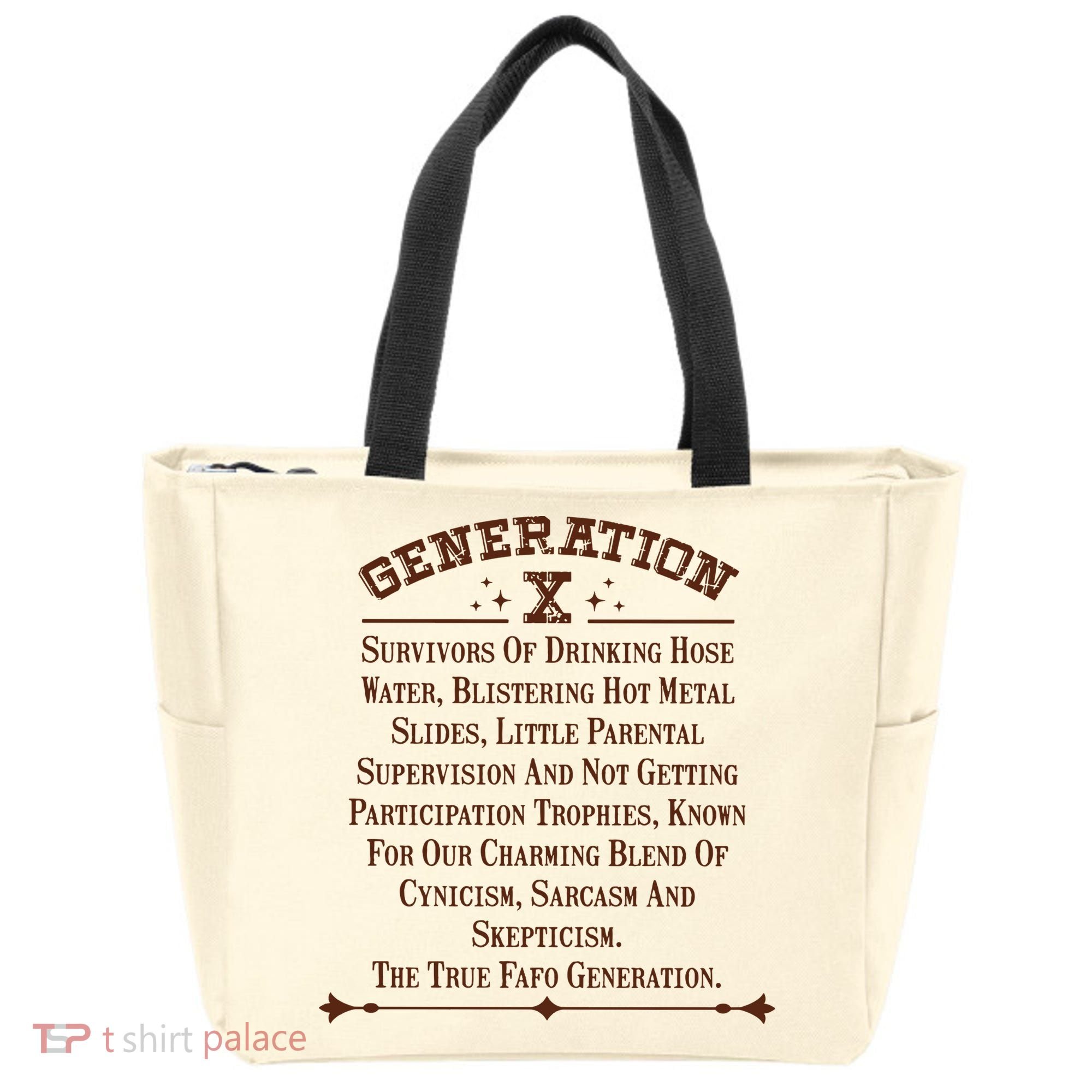 Gen X Generation X Raised On Hose Water And Neglect Nostalgia Tote Bag