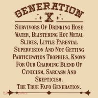 Gen X Generation X Raised On Hose Water And Neglect Nostalgia Tote Bag thumb 4