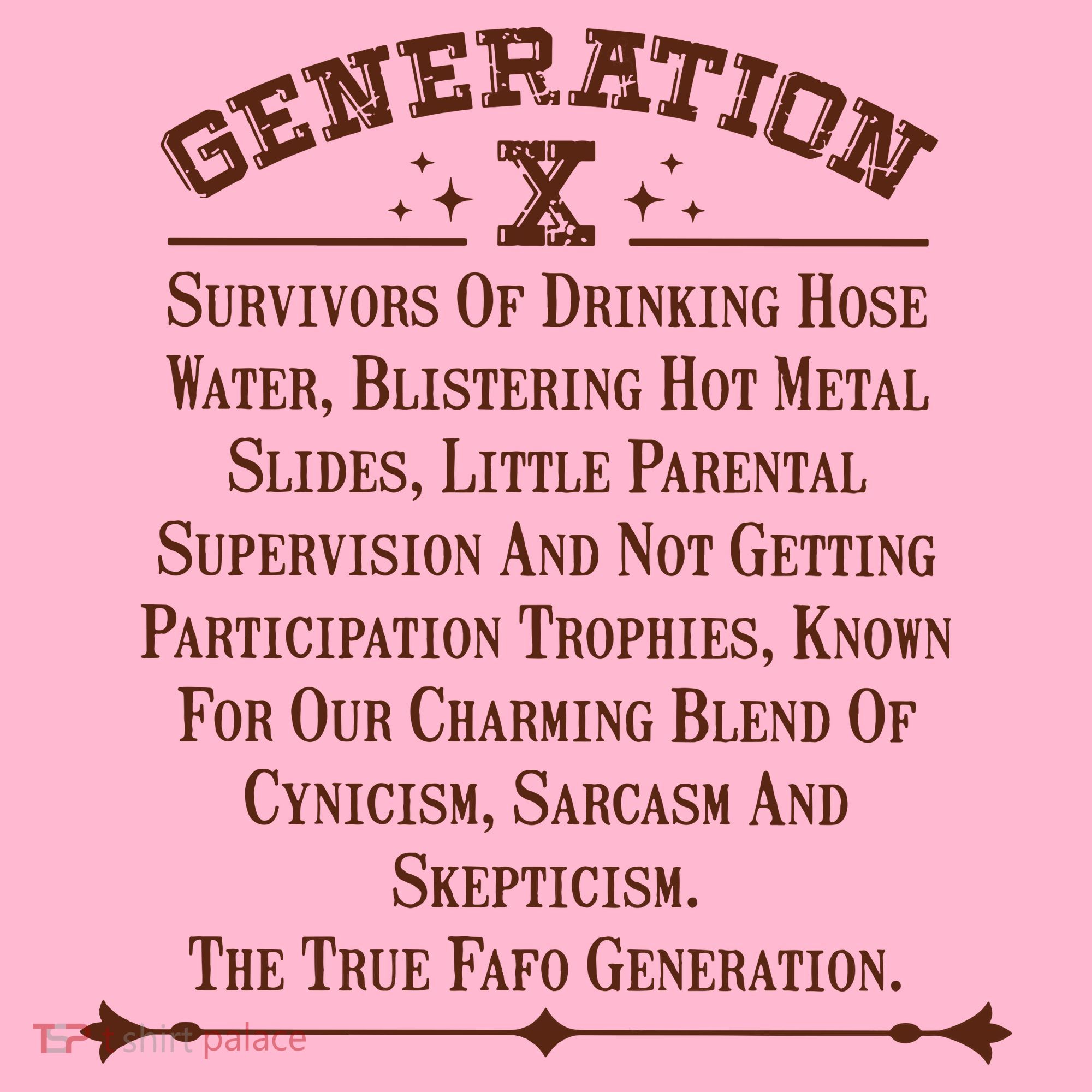 Gen X Generation X Raised On Hose Water And Neglect Nostalgia Coaster