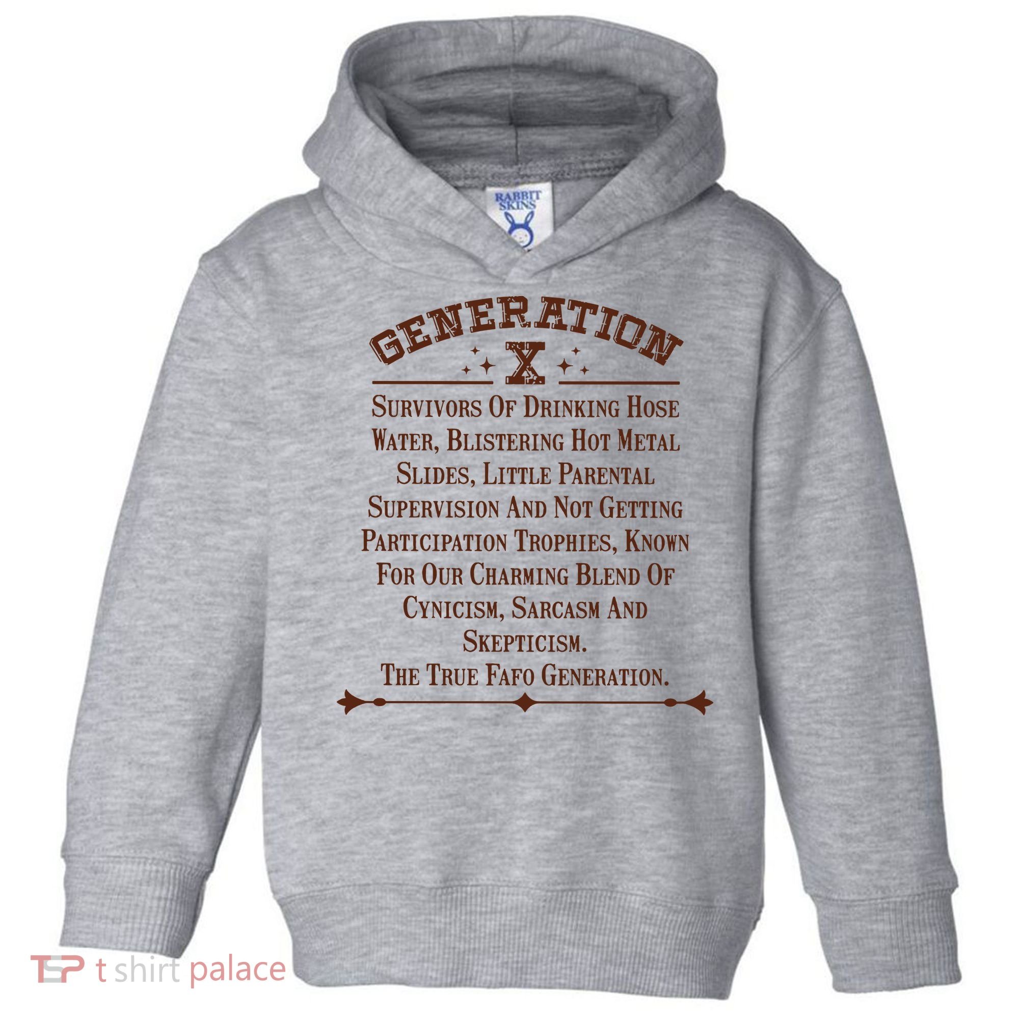 Gen X Generation X Raised On Hose Water And Neglect Nostalgia Toddler Hoodie