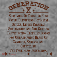 Gen X Generation X Raised On Hose Water And Neglect Nostalgia Toddler Hoodie thumb 2