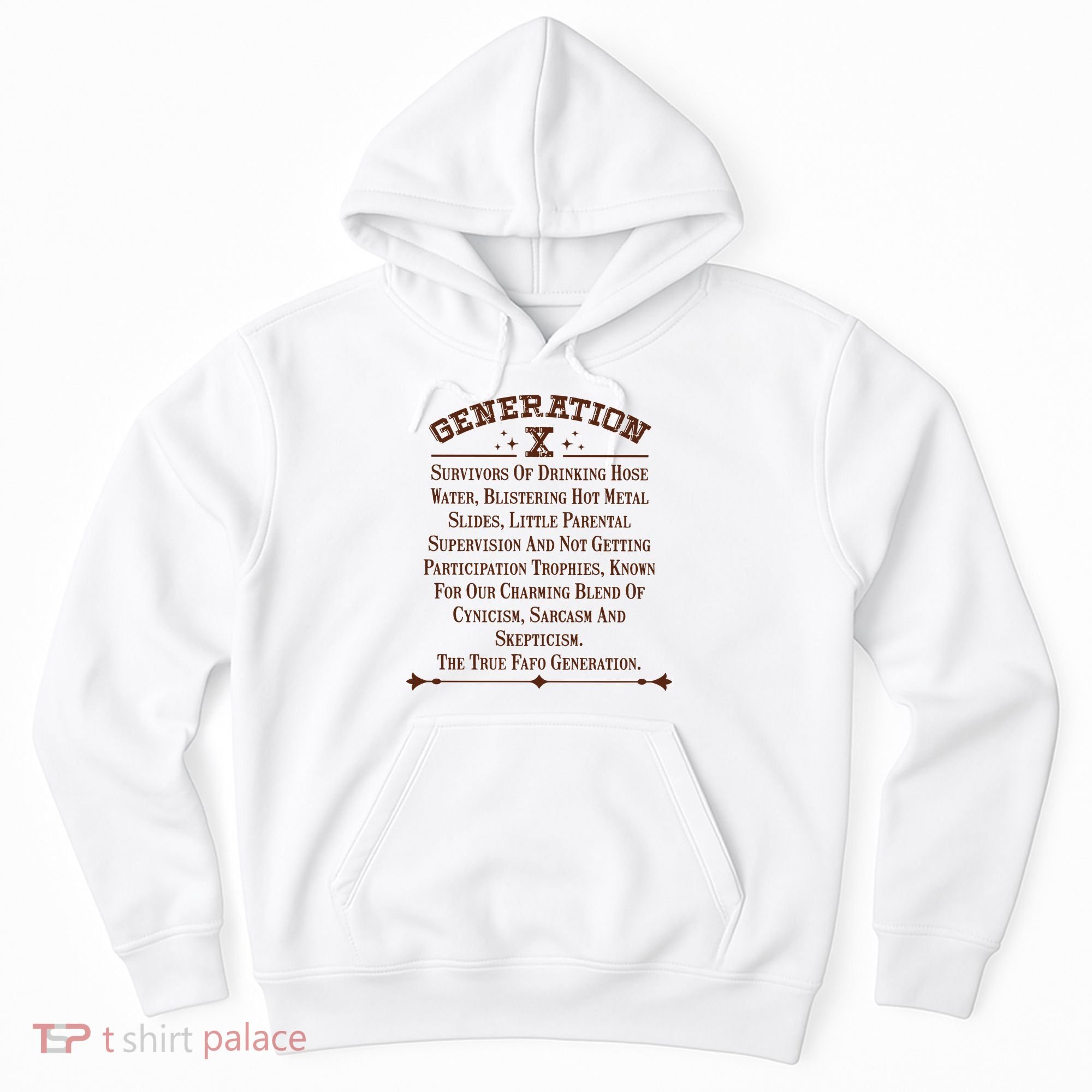 Gen X Generation X Raised On Hose Water And Neglect Nostalgia Hoodie