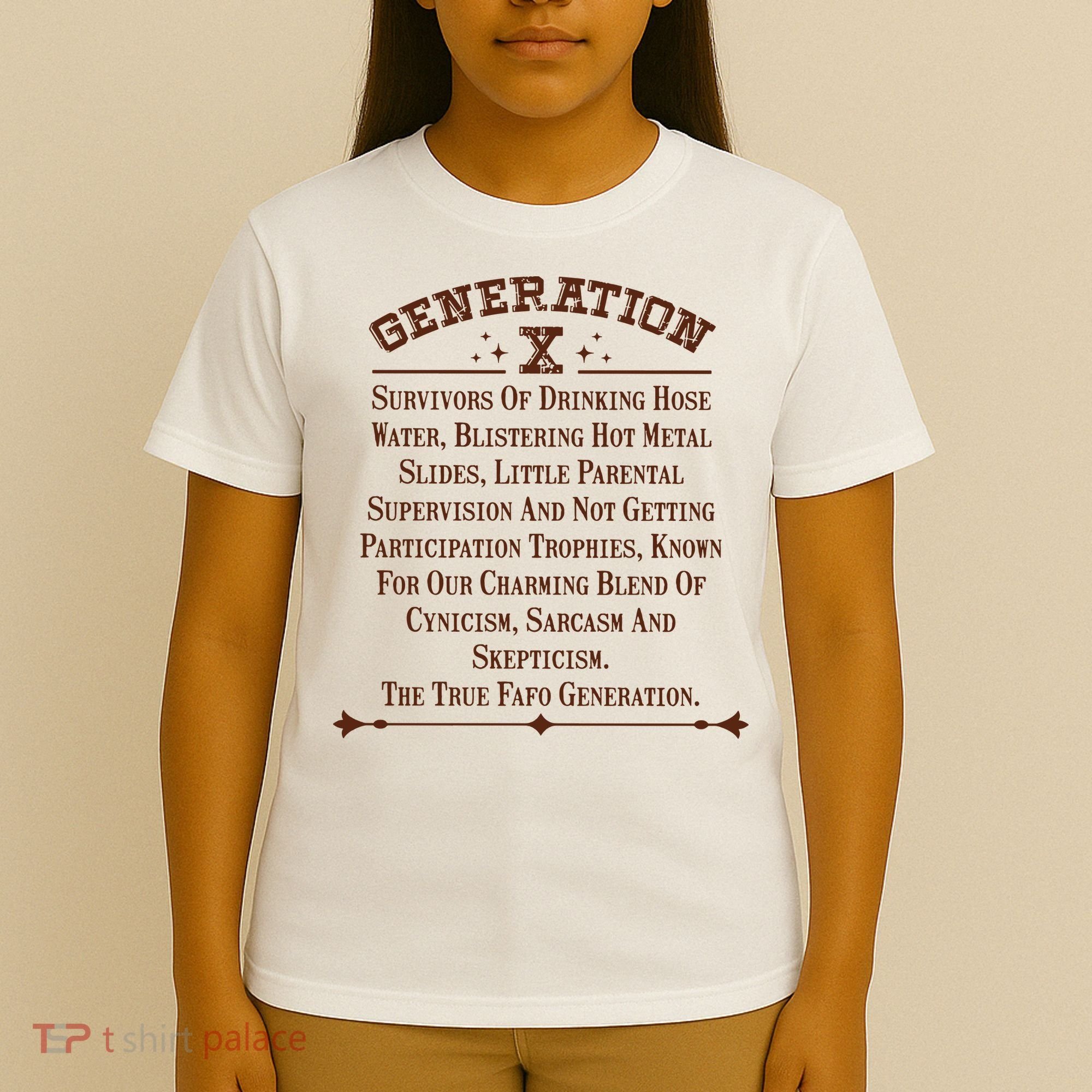 Gen X Generation X Raised On Hose Water And Neglect Nostalgia T-Shirt