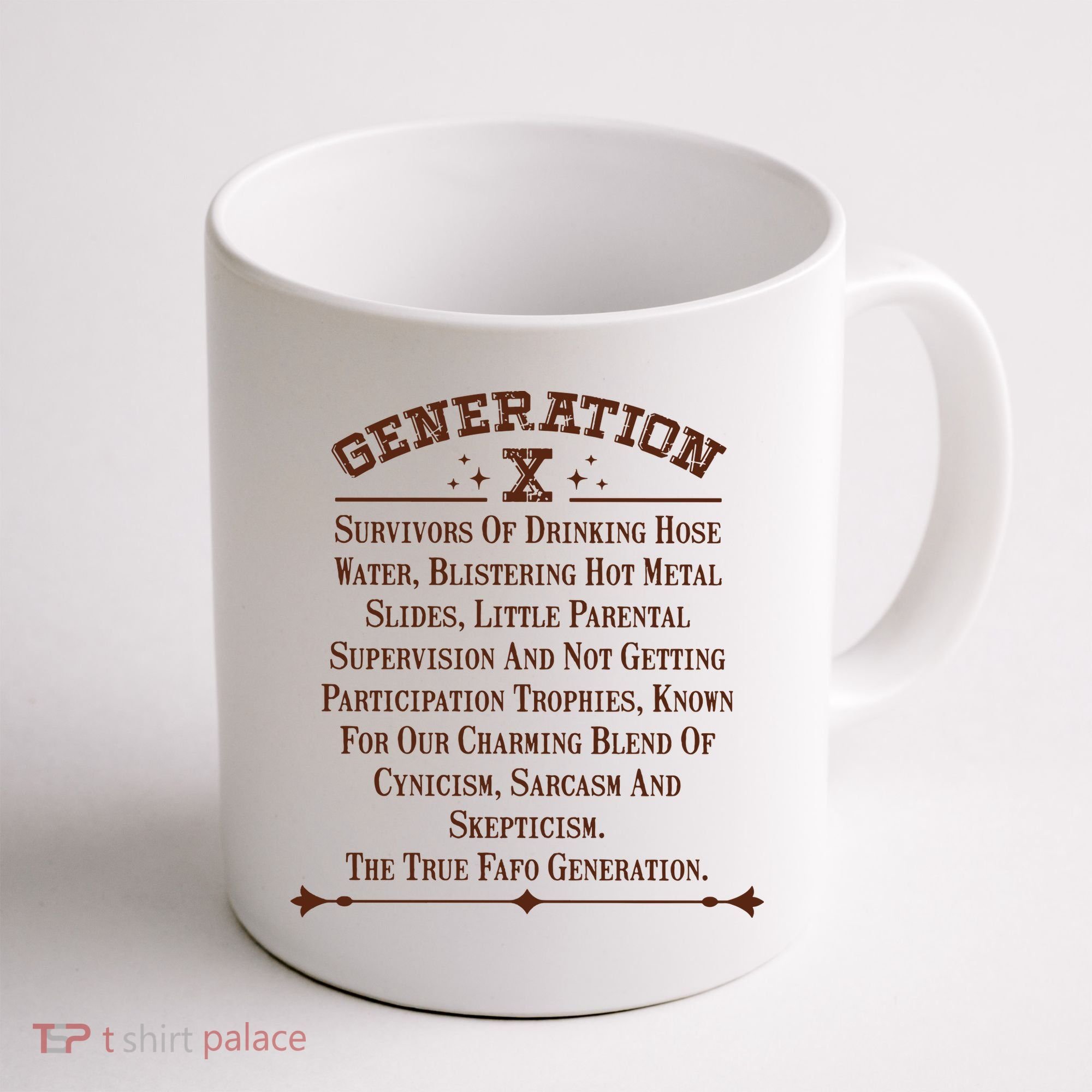 Gen X Generation X Raised On Hose Water And Neglect Nostalgia Coffee Mug