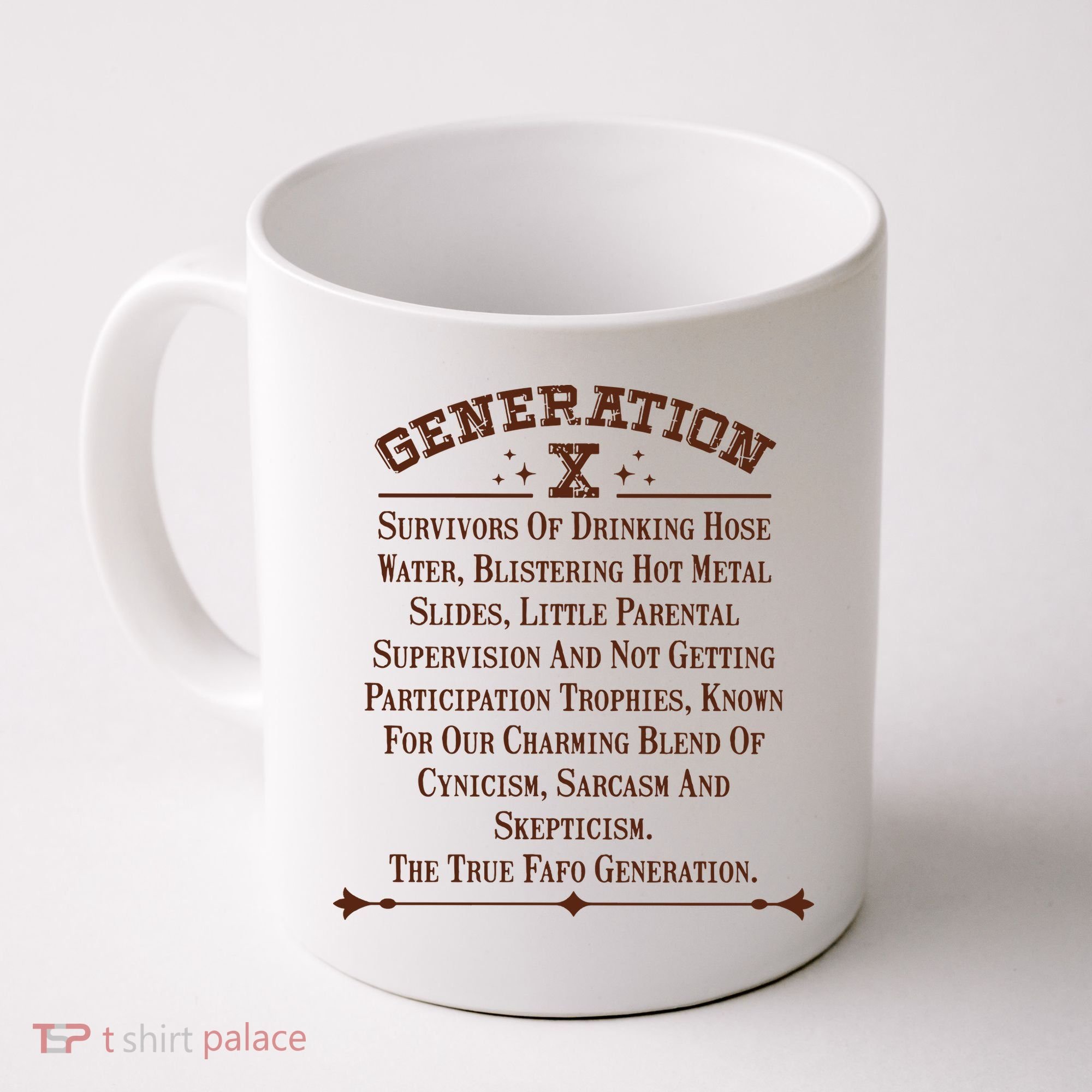 Gen X Generation X Raised On Hose Water And Neglect Nostalgia Coffee Mug