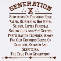 Gen X Generation X Raised On Hose Water And Neglect Nostalgia Women's Hoodie thumb 2