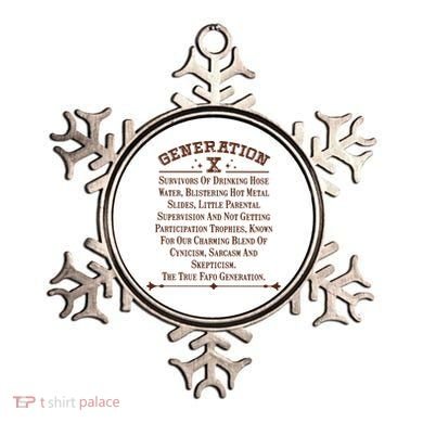 Gen X Generation X Raised On Hose Water And Neglect Nostalgia Ornament