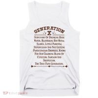 Gen X Generation X Raised On Hose Water And Neglect Nostalgia Tank Top thumb 0