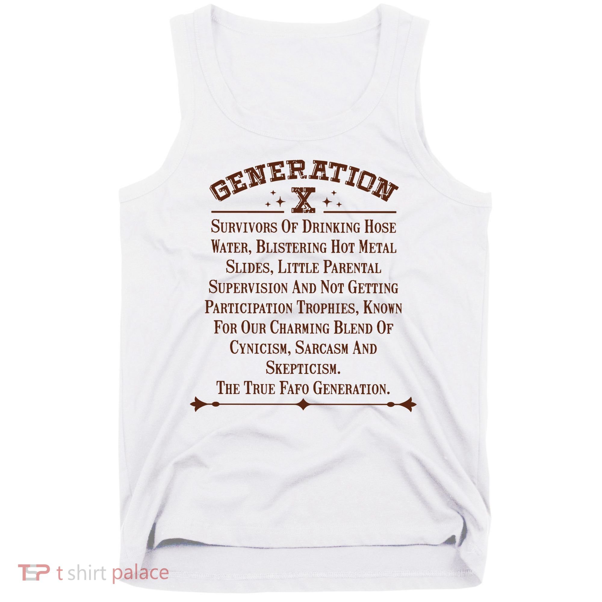 Gen X Generation X Raised On Hose Water And Neglect Nostalgia Tank Top