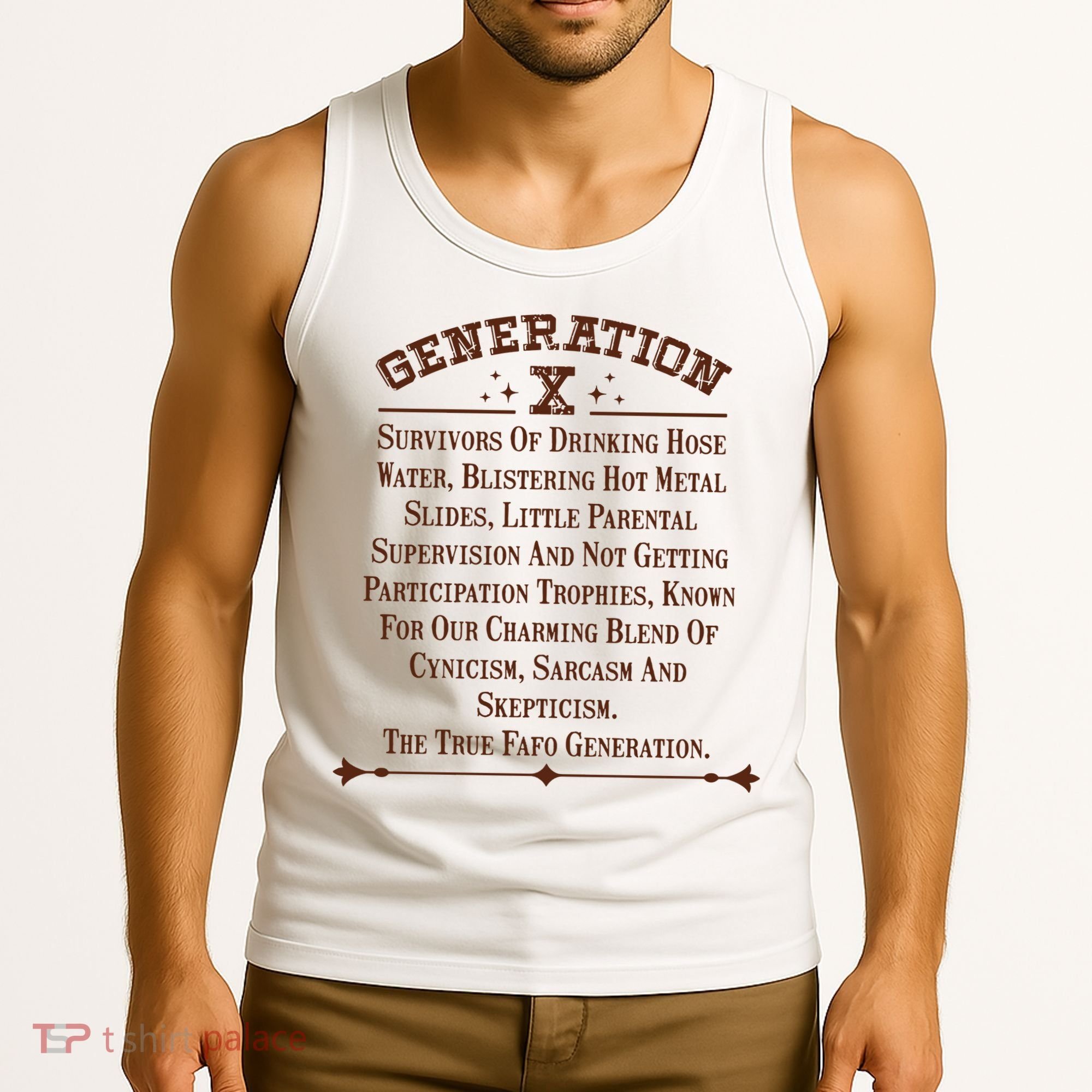 Gen X Generation X Raised On Hose Water And Neglect Nostalgia Tank Top
