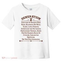 Gen X Generation X Raised On Hose Water And Neglect Nostalgia Toddler T-Shirt thumb 0