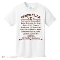 Gen X Generation X Raised On Hose Water And Neglect Nostalgia Kids T-Shirt thumb 0