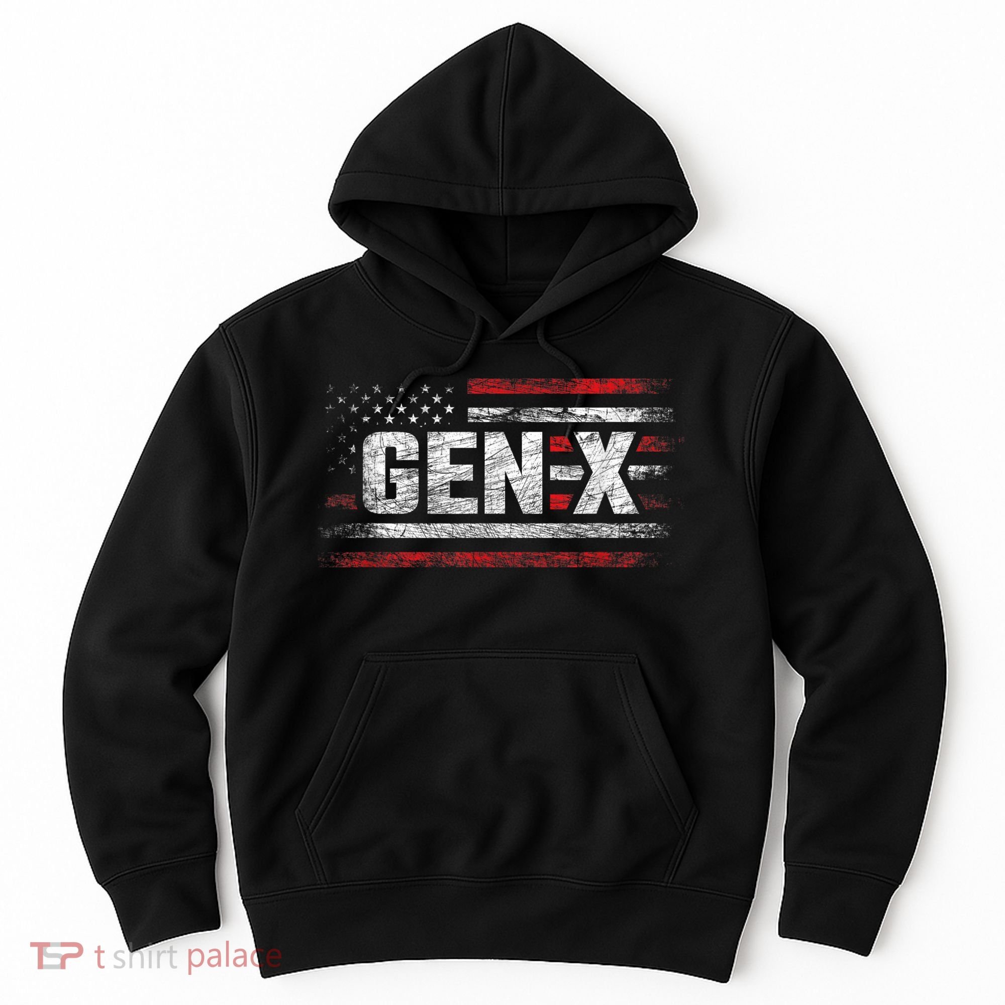 Generation X Gen Xer Gen X American Flag Gen X Hoodie