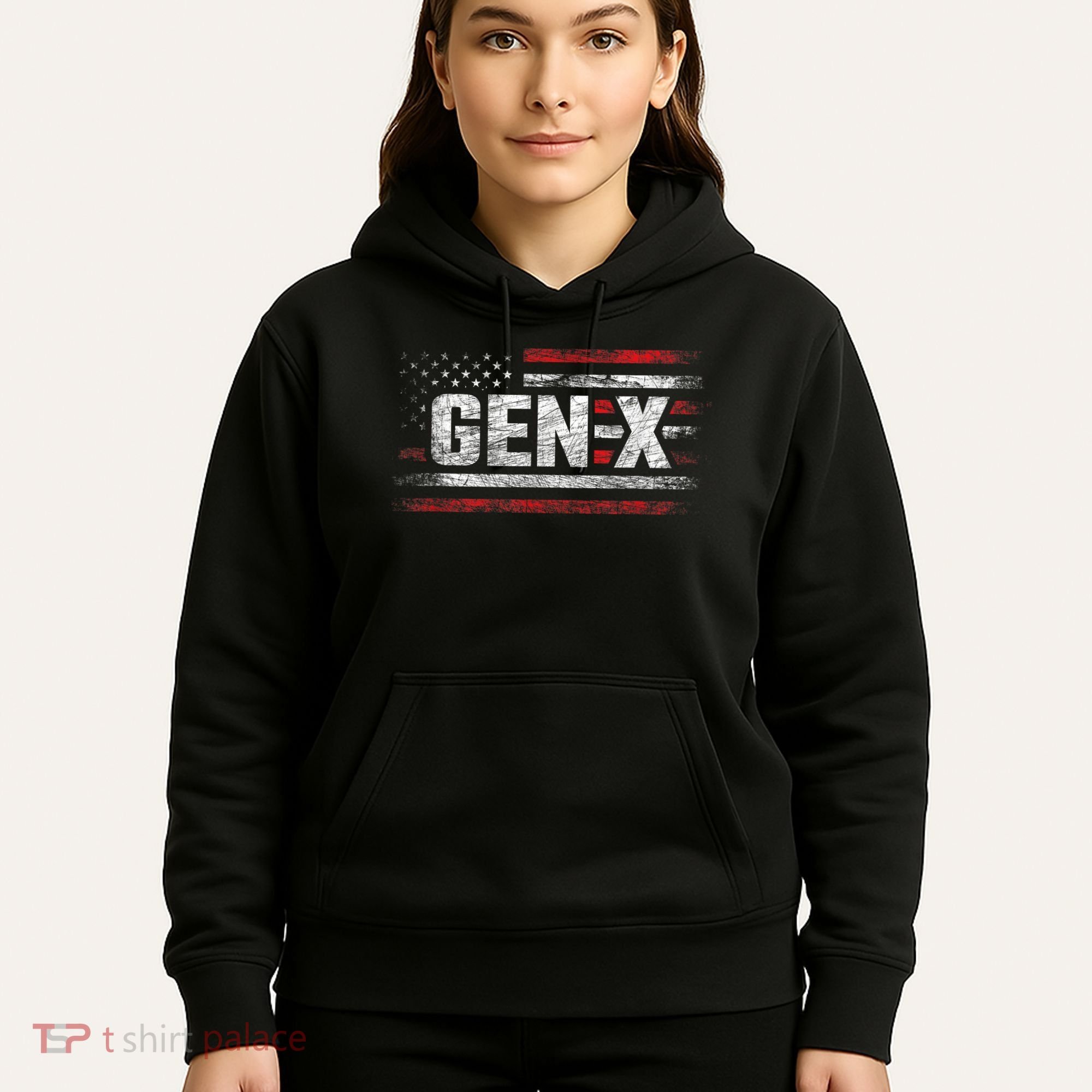 Generation X Gen Xer Gen X American Flag Gen X Hoodie