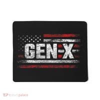 Generation X Gen Xer Gen X American Flag Gen X Mousepad thumb 0