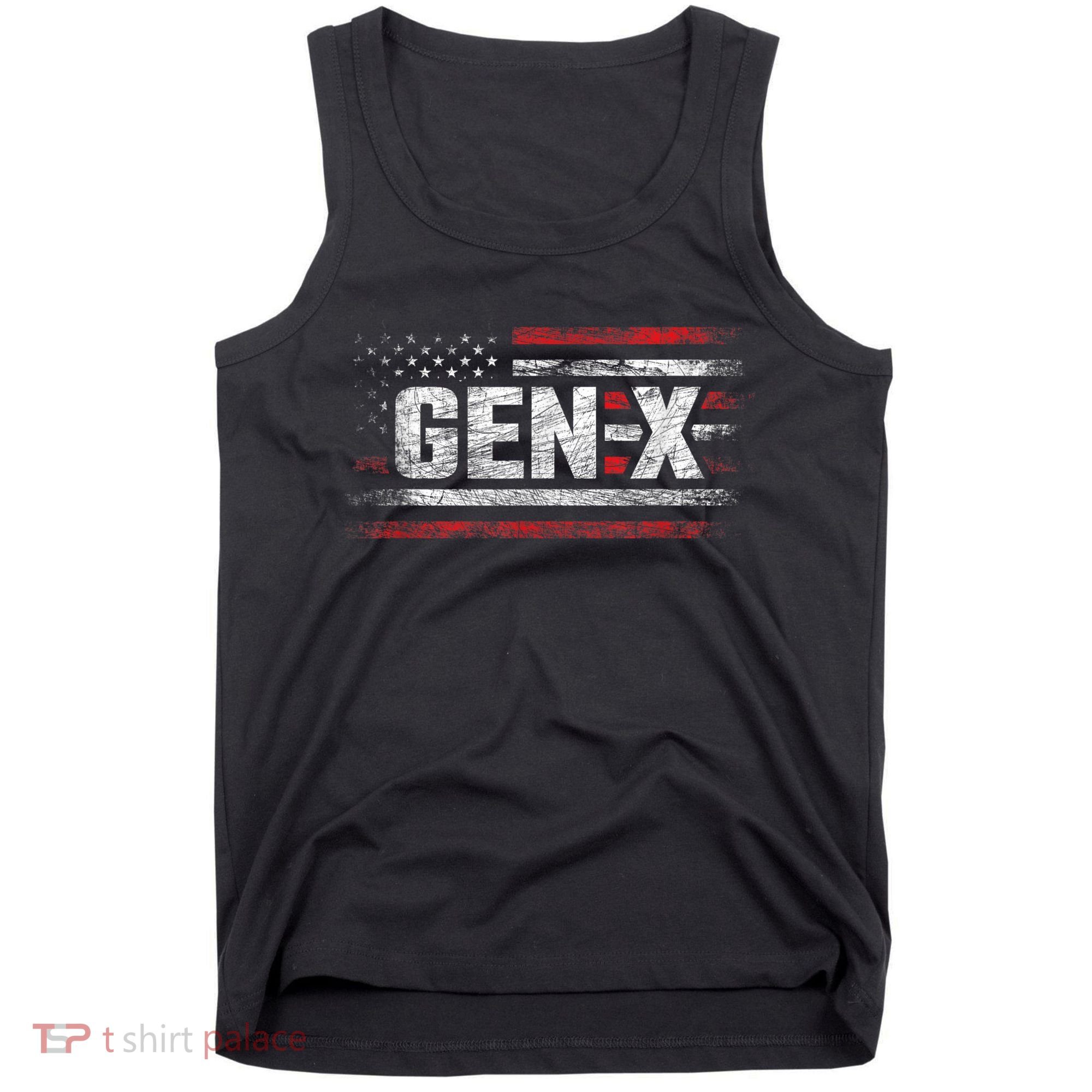 Generation X Gen Xer Gen X American Flag Gen X Tank Top