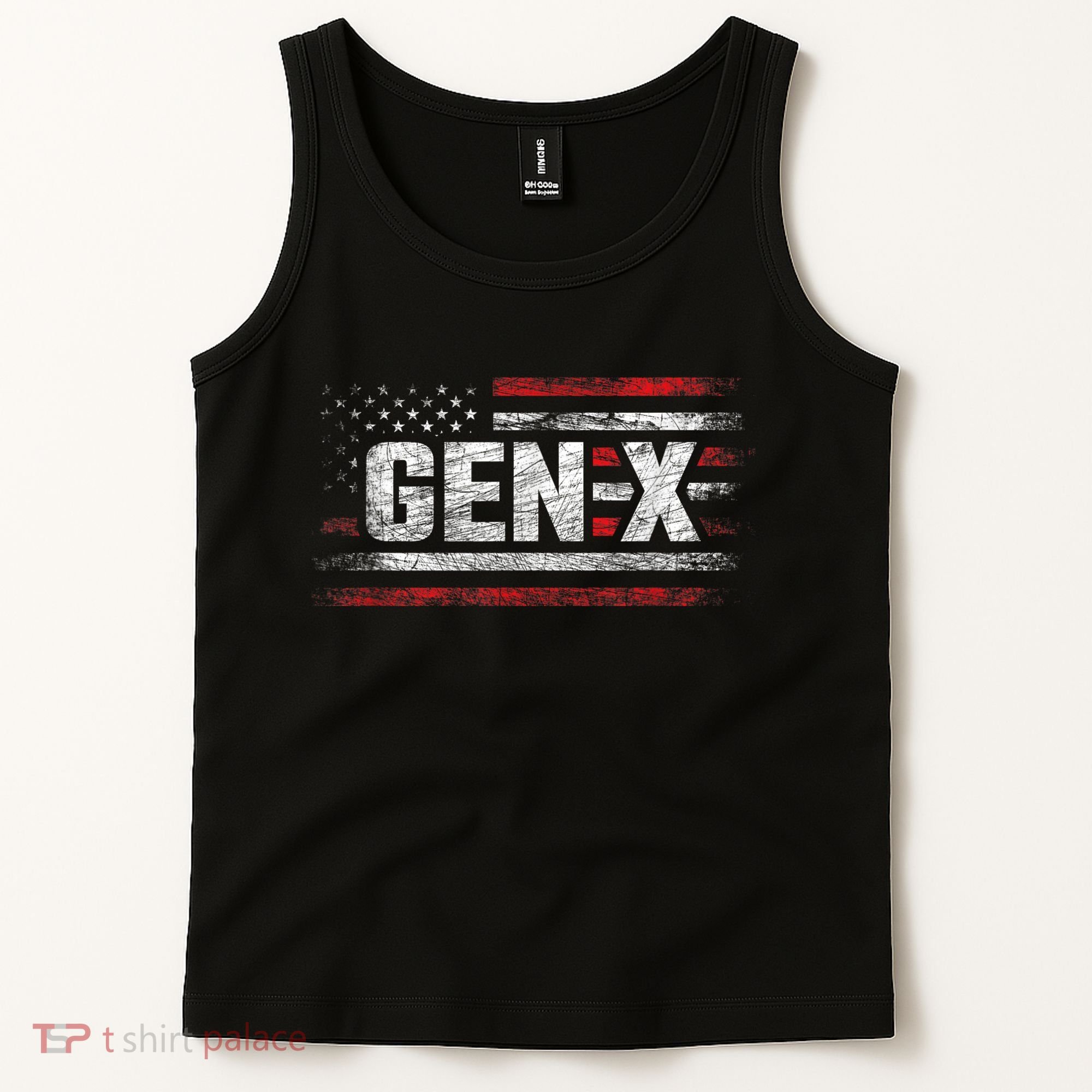 Generation X Gen Xer Gen X American Flag Gen X Tank Top
