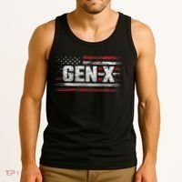 Generation X Gen Xer Gen X American Flag Gen X Tank Top thumb 3