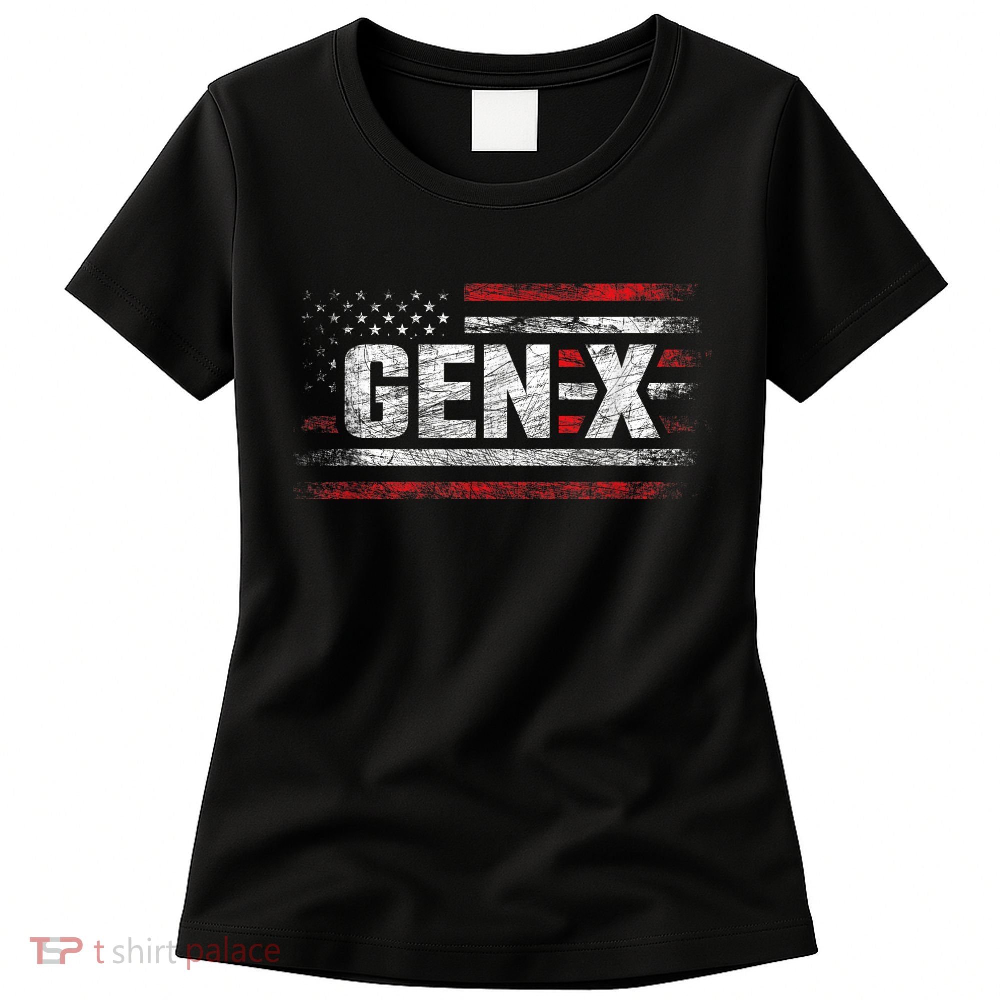 Generation X Gen Xer Gen X American Flag Gen X Women's T-Shirt