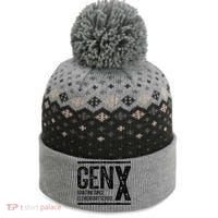 Generation X Gen X Adulting Since Elementary School The Baniff Cuffed Pom Beanie thumb 0