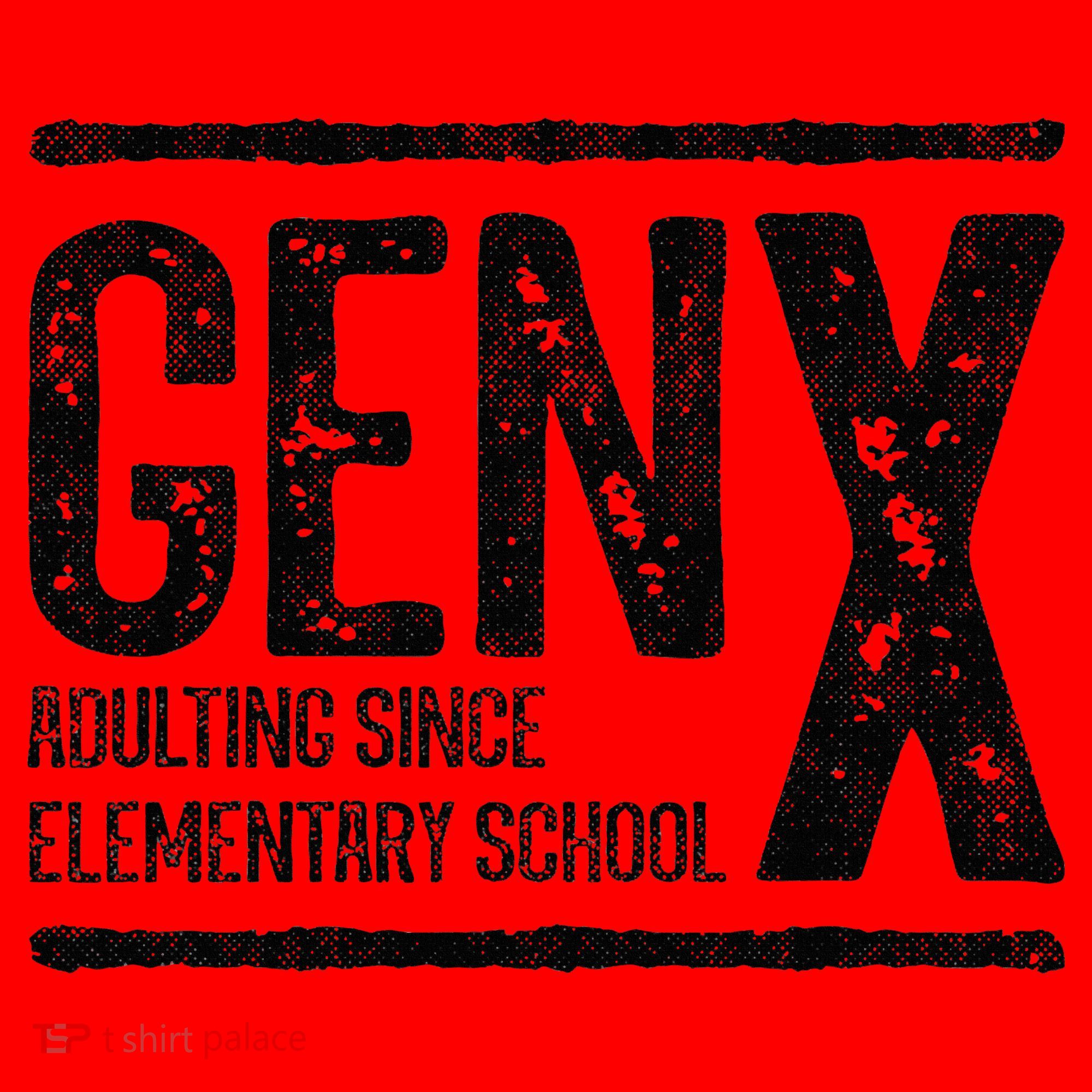 Generation X Gen X Adulting Since Elementary School Santa Hat