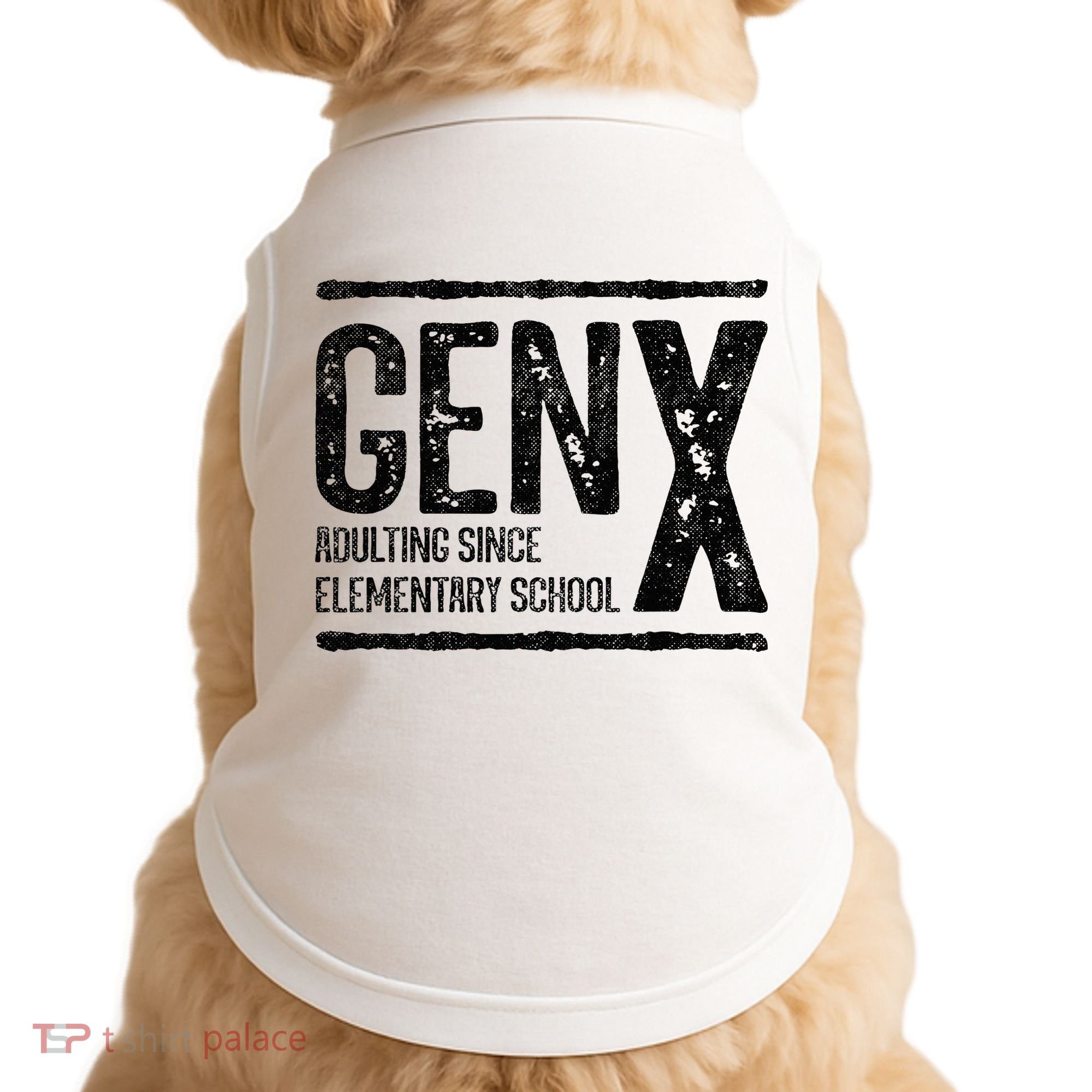 Generation X Gen X Adulting Since Elementary School Doggie Tank
