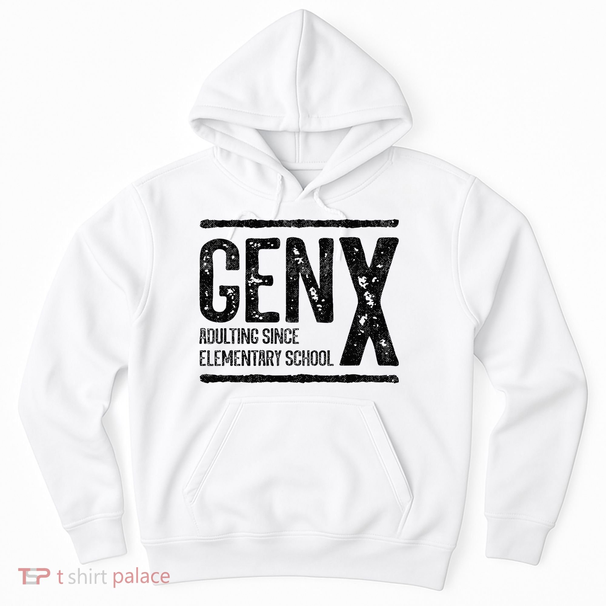 Generation X Gen X Adulting Since Elementary School Hoodie
