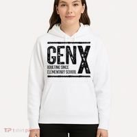 Generation X Gen X Adulting Since Elementary School Hoodie thumb 5