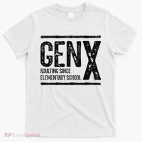 Generation X Gen X Adulting Since Elementary School T-Shirt thumb 0